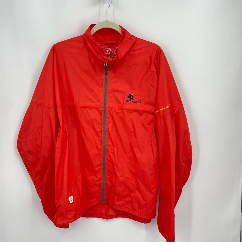Sun Mountain Women‎ MicroJ Orange Breathable Golf Windbreaker Sz XL